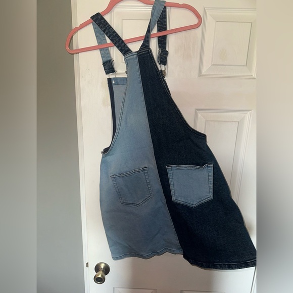 Disney Mickey Mouse Denim Overalls Dress - Picture 2 of 7